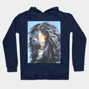 Afghan hound Fine Art Painting Hoodie